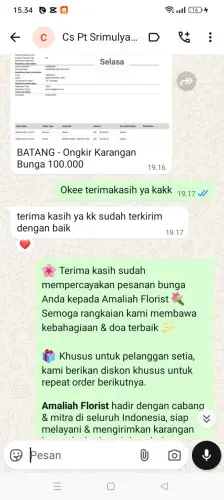 Testimonial Papan Bunga bondowoso